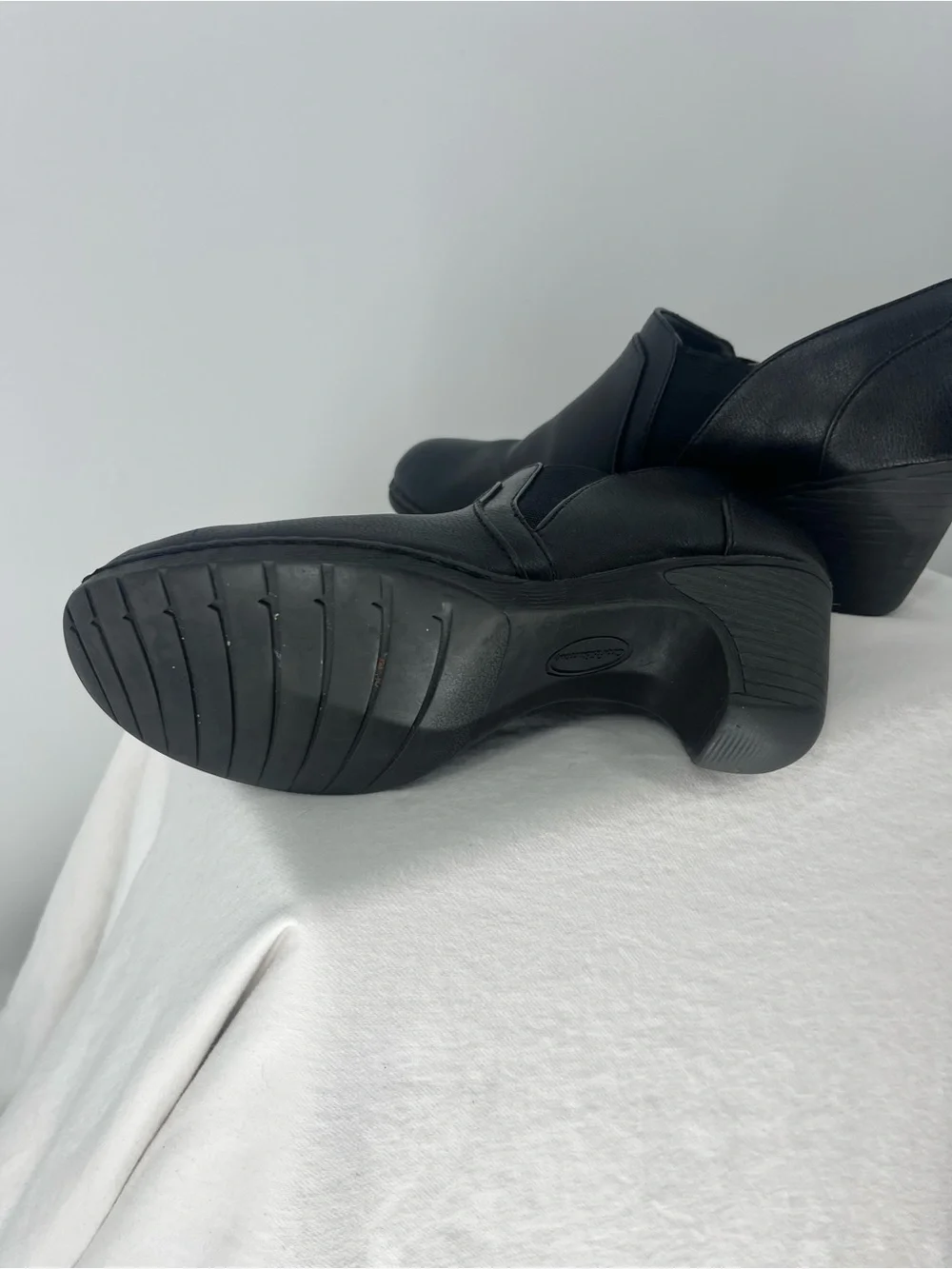 croft & barrow Black Slip-On Leather Loafers